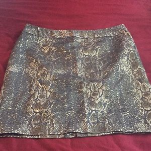 Snake print skirt